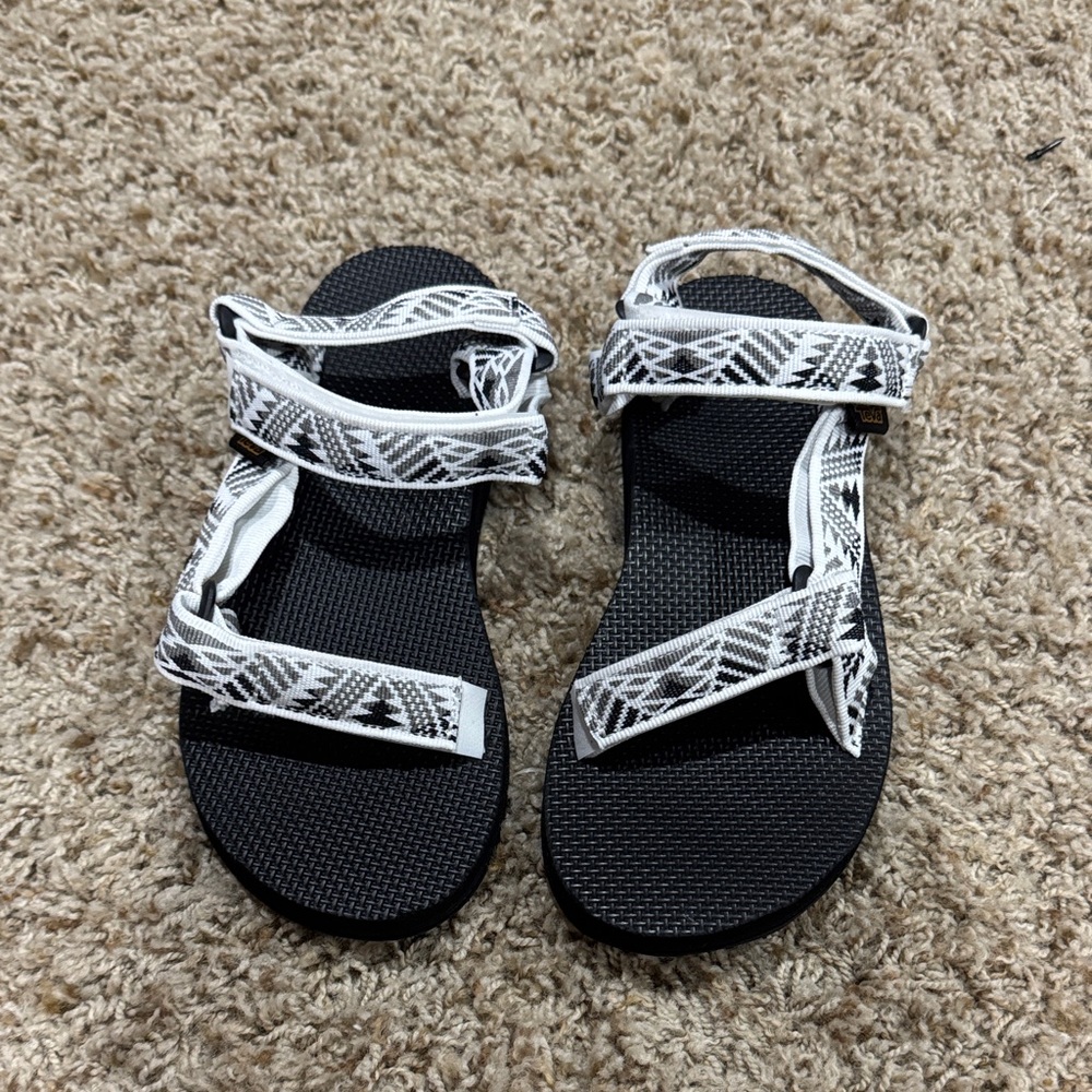 Teva Black and White Sandals